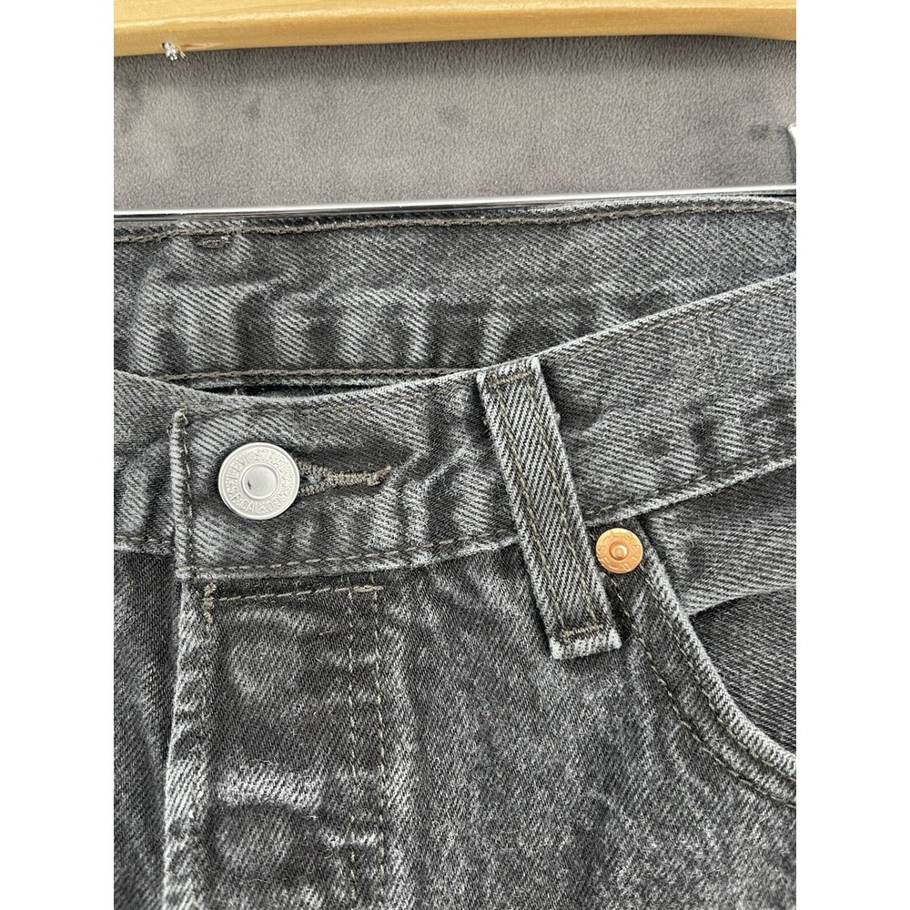 Levi's 501 Men's 34x34 Black‎ Gray Jeans Straight Leg Vintage Classic - Picture 9 of 14